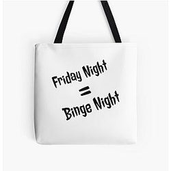 White Friday Night Dinner Quotes Tote Bag