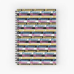 Official Friday Night Dinner Fan Art Spiral Notebook