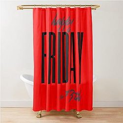 Happy Friday Shower Curtain