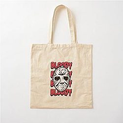 Bloody Jason Friday The 13th Cotton Tote Bag