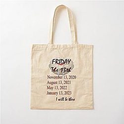 Friday the 13th Jason mask Cotton Tote Bag