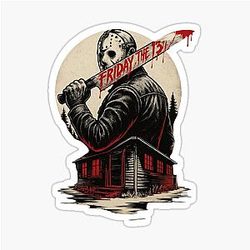 Jason Voorhees Friday the 13th Sticker
