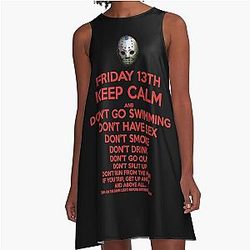 Jason Voorhees Friday the Thirteenth A-Line Dress