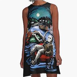 Camp Crystal Lake Friday the Thirteenth A-Line Dress