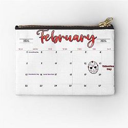 February Friday the 13th Zipper Pouch