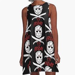 Friday the 13th Jason Horror A-Line Dress
