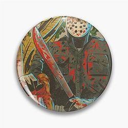 Friday the 13th Comic Movie Poster Pin