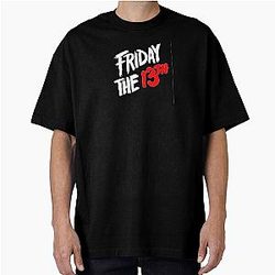 Friday the 13th Black Logo Oversized T-Shirt