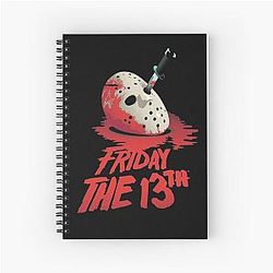 Friday The 13th Streetwear Clothing Spiral Notebook