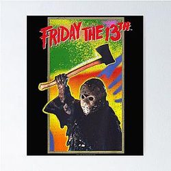 Friday the 13th Retro Game Poster