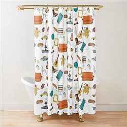 Friends TV Show Icons Shower Curtain