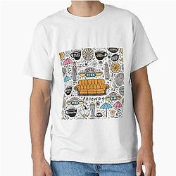 Friends TV Show Doodle Collage Classic T-Shirt