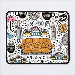 Friends TV Show Collage - Central Perk Vibes Mouse Pad