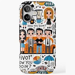 Friends TV Show - Iconic Moments Doodle Art iPhone Case