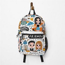 Friends TV Show Iconic Moments Doodle Art Backpack