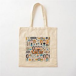 Friends TV Show Iconic Moments Cotton Tote Bag