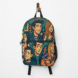 Friends TV Show Group Art 90s Tribute Backpack