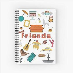 Friends TV Show Icons Spiral Notebook