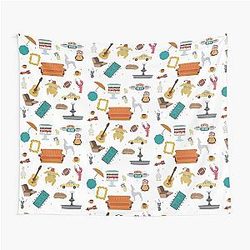 Friends TV Show Icons Tapestry