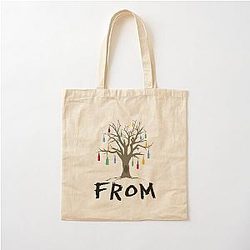 From TV Show Colorful Bottle Tree Cotton Tote Bag