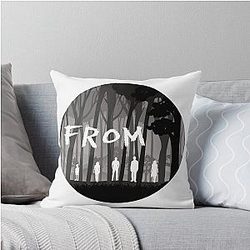 From White Monsters in the Woods Anghkoo Throw Pillow