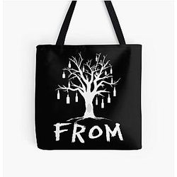 From TV Show Bottle Tree White All Over Print Tote Bag