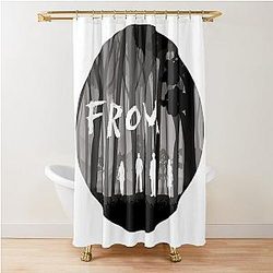 From the TV Show White Monsters in the Woods Shower Curtain