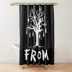 From White Bottle Tree Shower Curtain Anghkooey