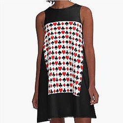 JACKPOT Full House A-Line Dress Spades