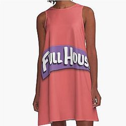 Full House A-Line Dress