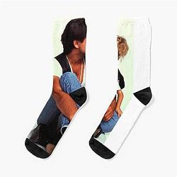 Full House Uncle Jesse Michelle Funny Kiss Socks