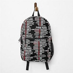 Poker Hands Straight Flush Full House Straight Two Pair High Card Backpack
