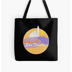 Wake Up San Francisco Full House All Over Print Tote Bag