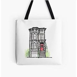 Full House All Over Print Tote Bag