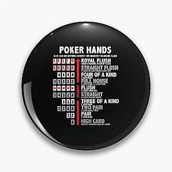 Poker Hands Straight Flush Full House Straight Two Pair High Card Gambling