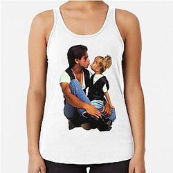 Uncle Jesse Michelle Tanner Kiss Full House Racerback Tank Top