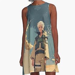 Sand Guardian Gaara's Desert Sanctuary A-Line Dress