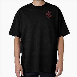 Gaara of the Sand Embroidery Design Oversized T-Shirt