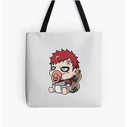 Gaara Chibi Naruto Sand Shinobi All Over Print Tote Bag