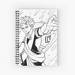 Gaara Classic Black and White Spiral Notebook