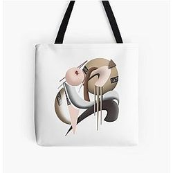 Abstract Gaara – Naruto Inspired Art Tote Bag