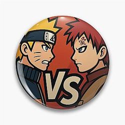 Naruto vs Gaara Epic Battle Anime Pin