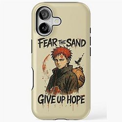 Gaara - Fear the Sand, Give Up Hope Naruto iPhone Case