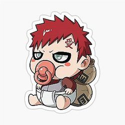Gaara Chibi Naruto Shinobi Sticker
