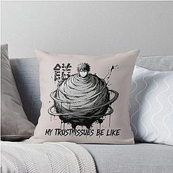Gaara - My Trust Issues Be Like Naruto-Inspired Throw Pillow