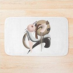 Abstract Gaara Naruto Inspired Art Bath Mat