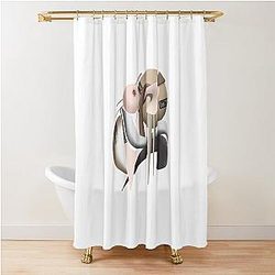 Abstract Gaara Naruto-Inspired Art Shower Curtain