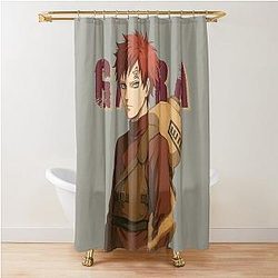 Gaara Naruto-Inspired Anime Art Shower Curtain