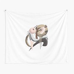 Abstract Gaara Naruto Inspired Art Tapestry