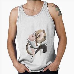 Abstract Gaara Naruto Inspired Art Tank Top